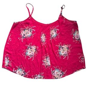 Torrid Pink Floral Camisole Top Size 2